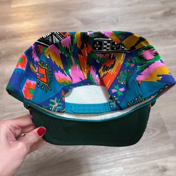 Sammons Trucking Missoula Montana Aztec Colorful SnapBack Hat Trucker - Picture 4 of 5